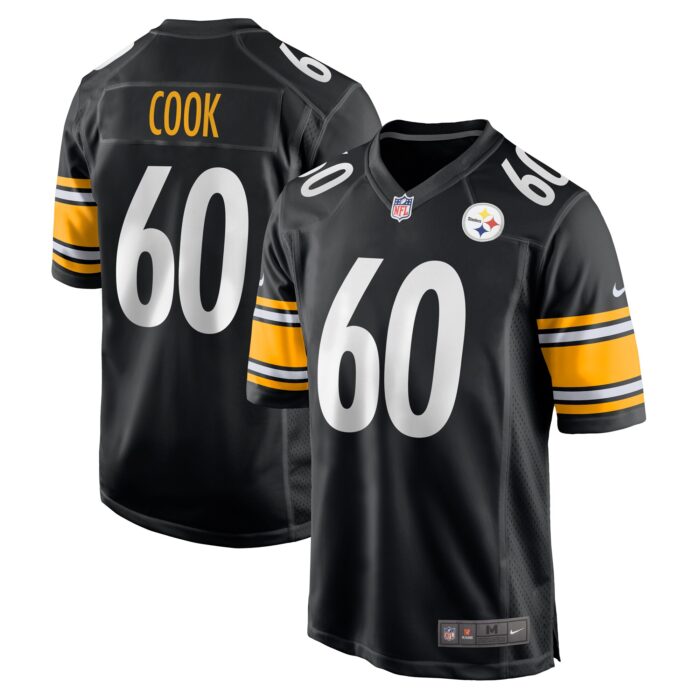 Men’s Pittsburgh Steelers Dylan Cook Nike Black Game Jersey
