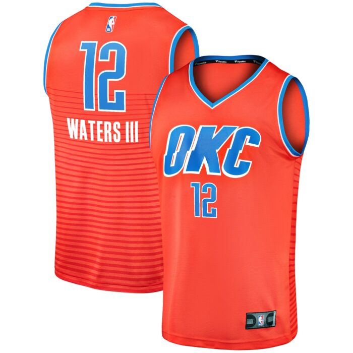 Men’s Oklahoma City Thunder Lindy Waters III Fanatics Orange Fast Break Replica Player Jersey – Statement Edition