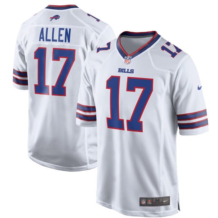 Men’s Buffalo Bills Josh Allen Nike White Game Player Jersey