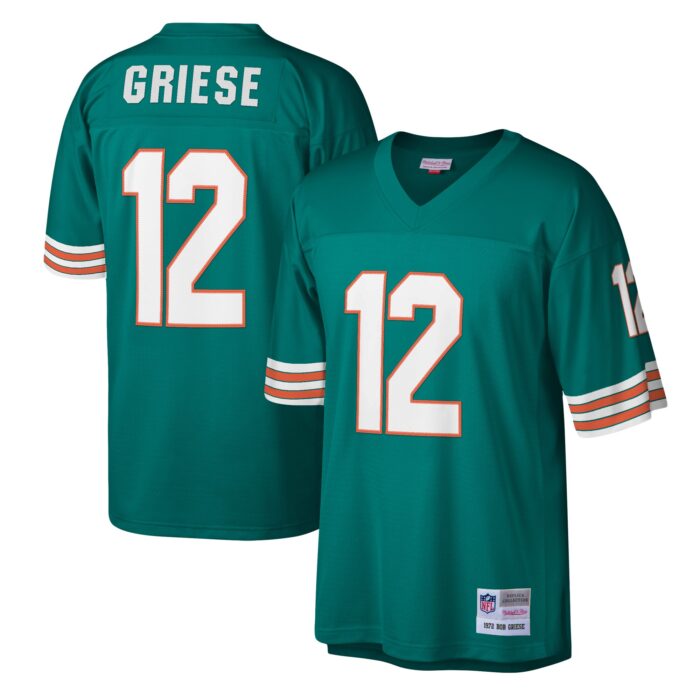 Men’s Miami Dolphins Bob Griese Mitchell & Ness Aqua Legacy Replica Jersey