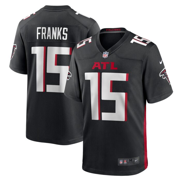 Men’s Atlanta Falcons Feleipe Franks Nike Black Game Jersey