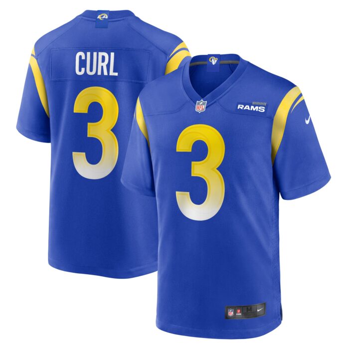 Men’s Los Angeles Rams Kamren Curl Nike Royal Game Jersey