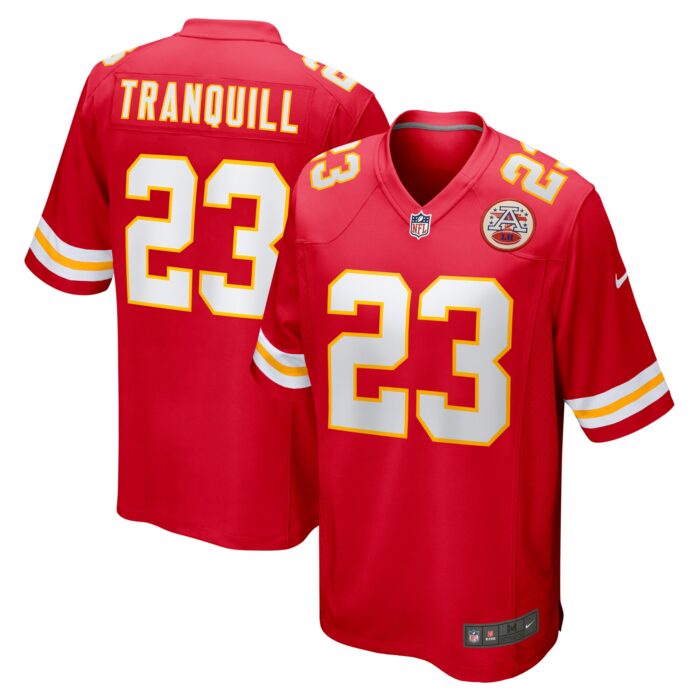 Men’s Kansas City Chiefs Drue Tranquill Nike Red Game Player Jersey