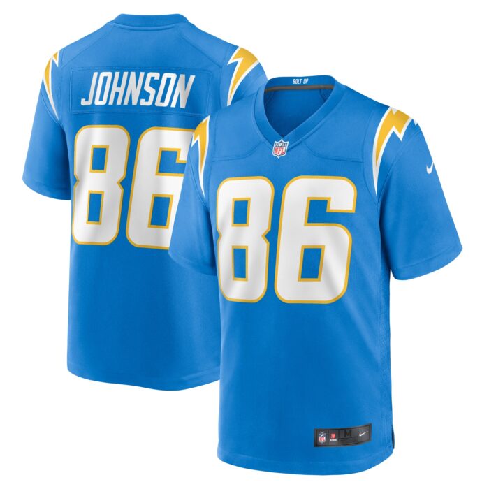 Men’s Los Angeles Chargers Cornelius Johnson Nike Powder Blue Team Game Jersey