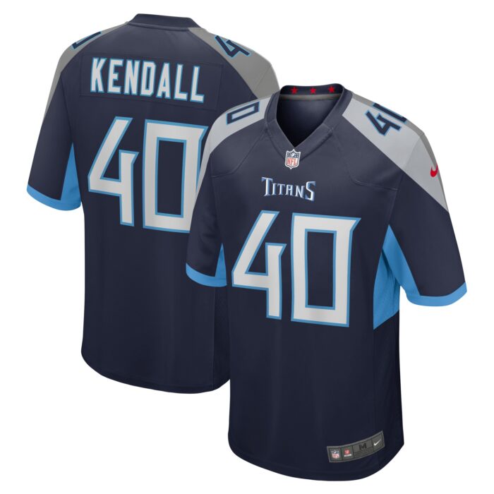 Men’s Tennessee Titans Anthony Kendall Nike Navy Team Game Jersey