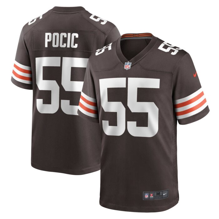 Men’s Cleveland Browns Ethan Pocic Nike Brown Game Jersey