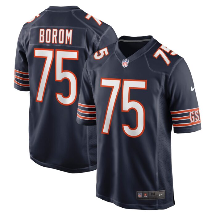 Men’s Chicago Bears Larry Borom Nike Navy Game Jersey