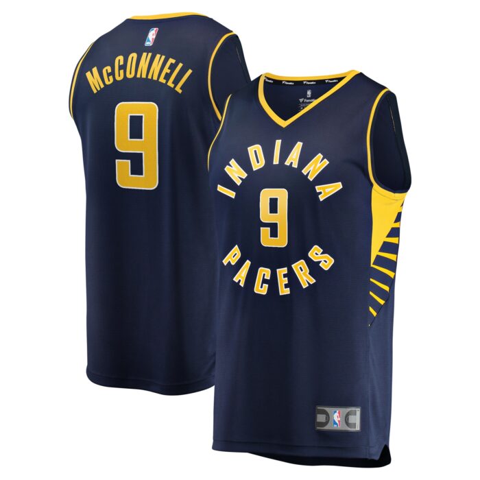Men’s Indiana Pacers T.J. McConnell Fanatics Navy Fast Break Player Replica Jersey – Icon Edition