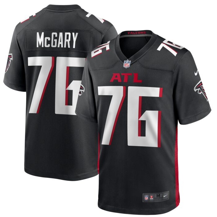 Men’s Atlanta Falcons Kaleb McGary Nike Black Game Jersey