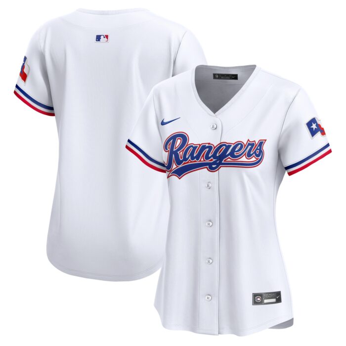 Women’s Texas Rangers Nike White Home Limited Jersey