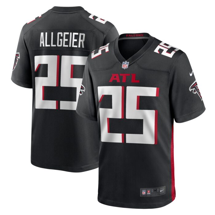 Men’s Atlanta Falcons Tyler Allgeier Nike Black Player Game Jersey