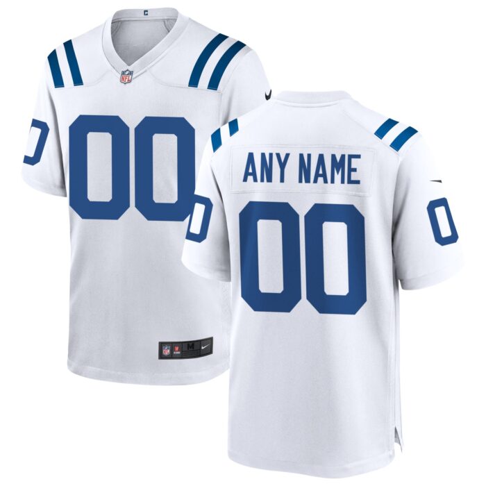 Men’s Indianapolis Colts Nike White Custom Game Jersey