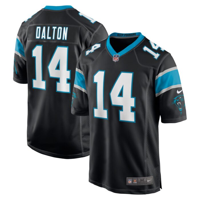 Men’s Carolina Panthers Andy Dalton Nike Black Game Player Jersey