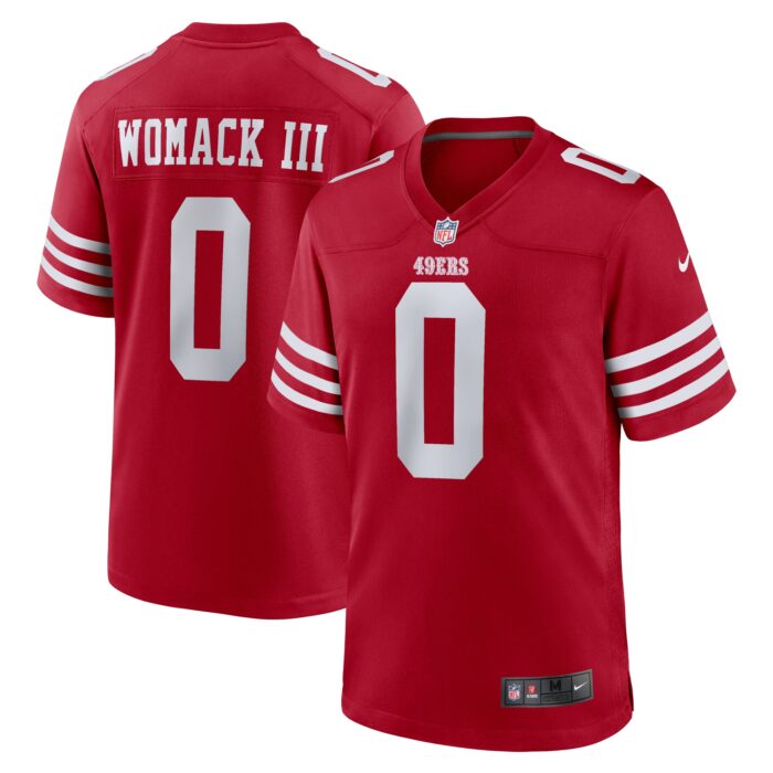 Men’s San Francisco 49ers Samuel Womack III Nike Scarlet Game Jersey