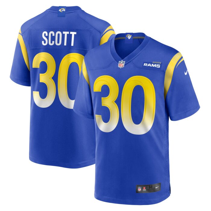 Men’s Los Angeles Rams Boston Scott Nike Royal Game Jersey