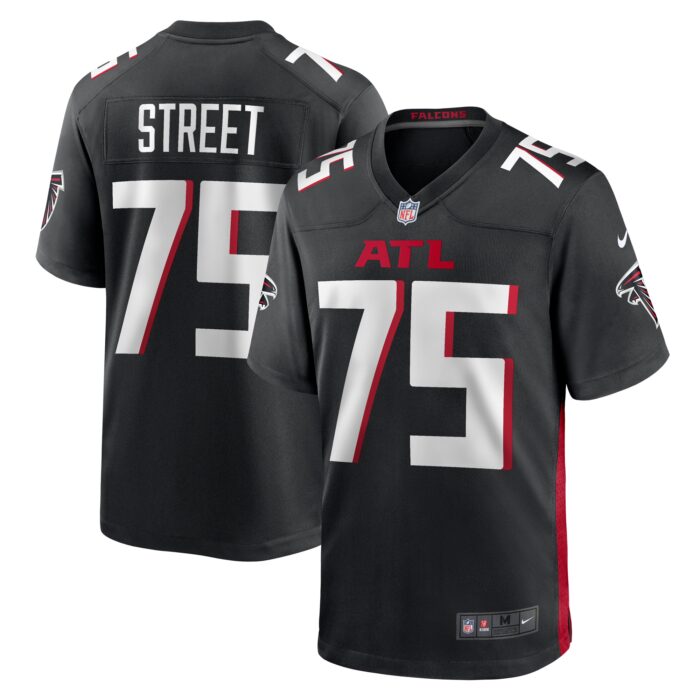 Men’s Atlanta Falcons Kentavius Street Nike Black Game Jersey