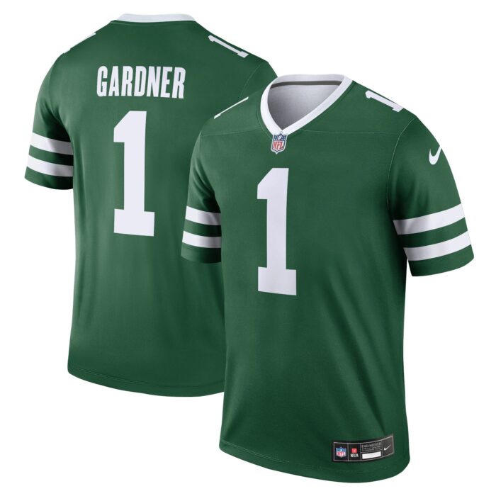 Men’s New York Jets Ahmad Sauce Gardner Nike Legacy Green Legend Jersey