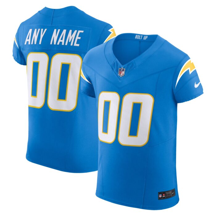 Men’s Los Angeles Chargers Nike Powder Blue Vapor F.U.S.E. Elite Custom Jersey