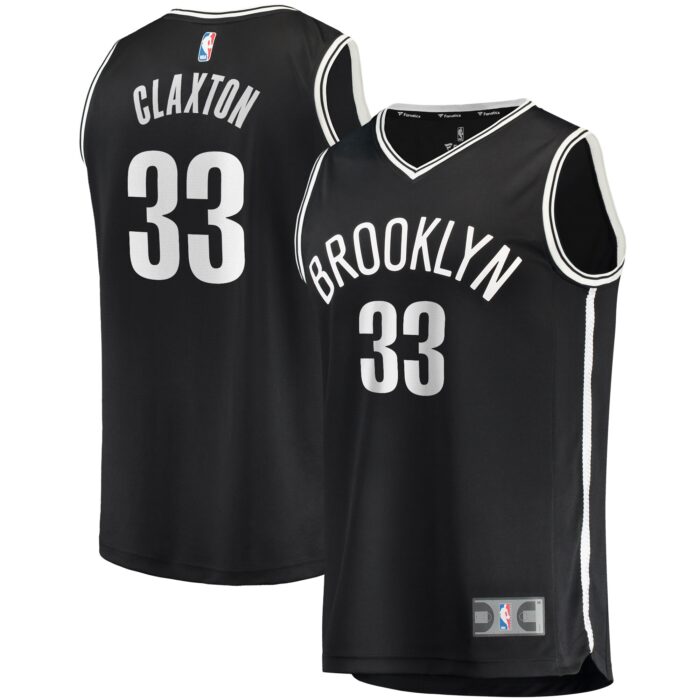 Men’s Brooklyn Nets Nicolas Claxton Fanatics Black Fast Break Player Jersey – Icon Edition