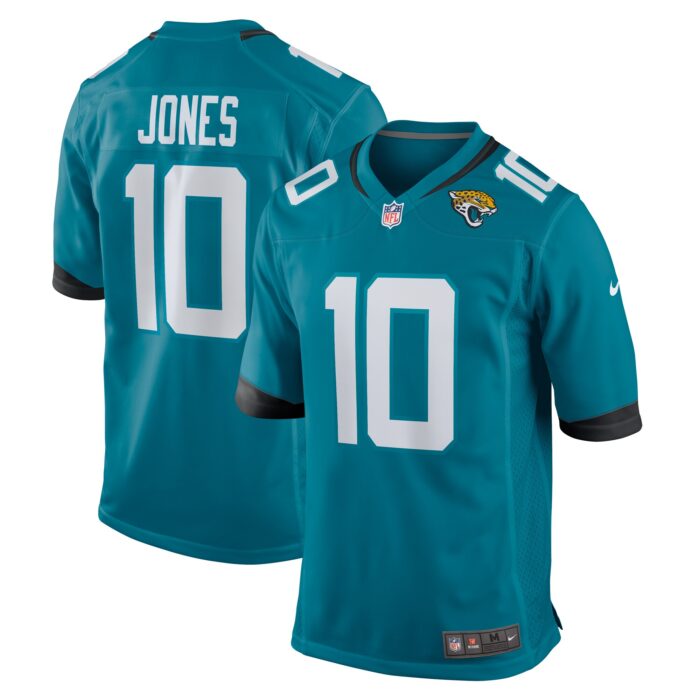 Men’s Jacksonville Jaguars Mac Jones Nike Teal Team Game Jersey