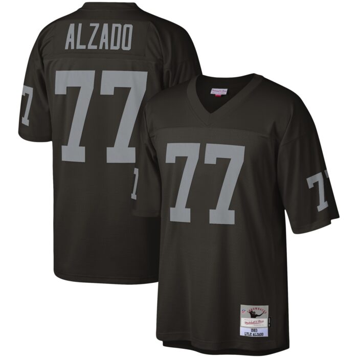 Men’s Las Vegas Raiders Lyle Alzado Mitchell & Ness Black Legacy Replica Jersey
