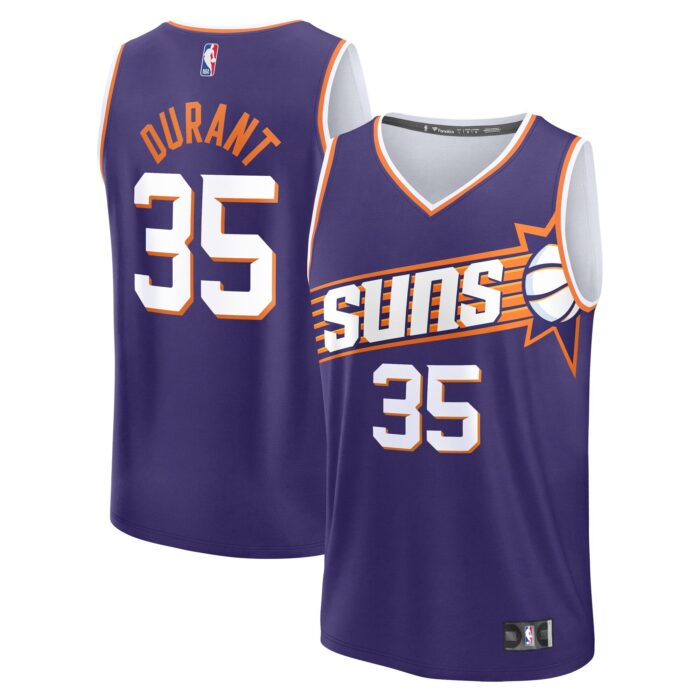 Men’s Phoenix Suns Kevin Durant Fanatics Purple Fast Break Replica Player Jersey – Icon Edition