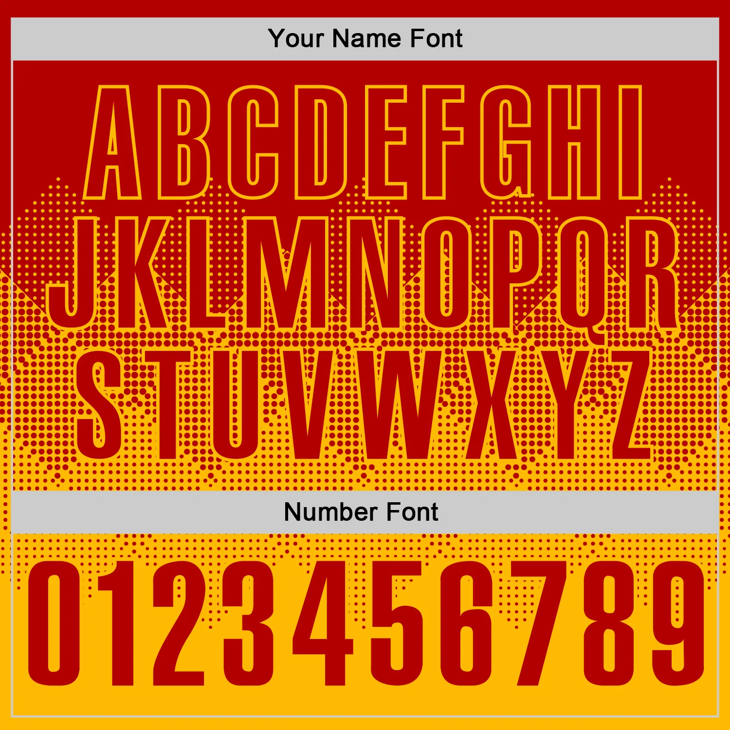 Custom Red Gold 3D Gradient Square Shape Performance Polo Shirt