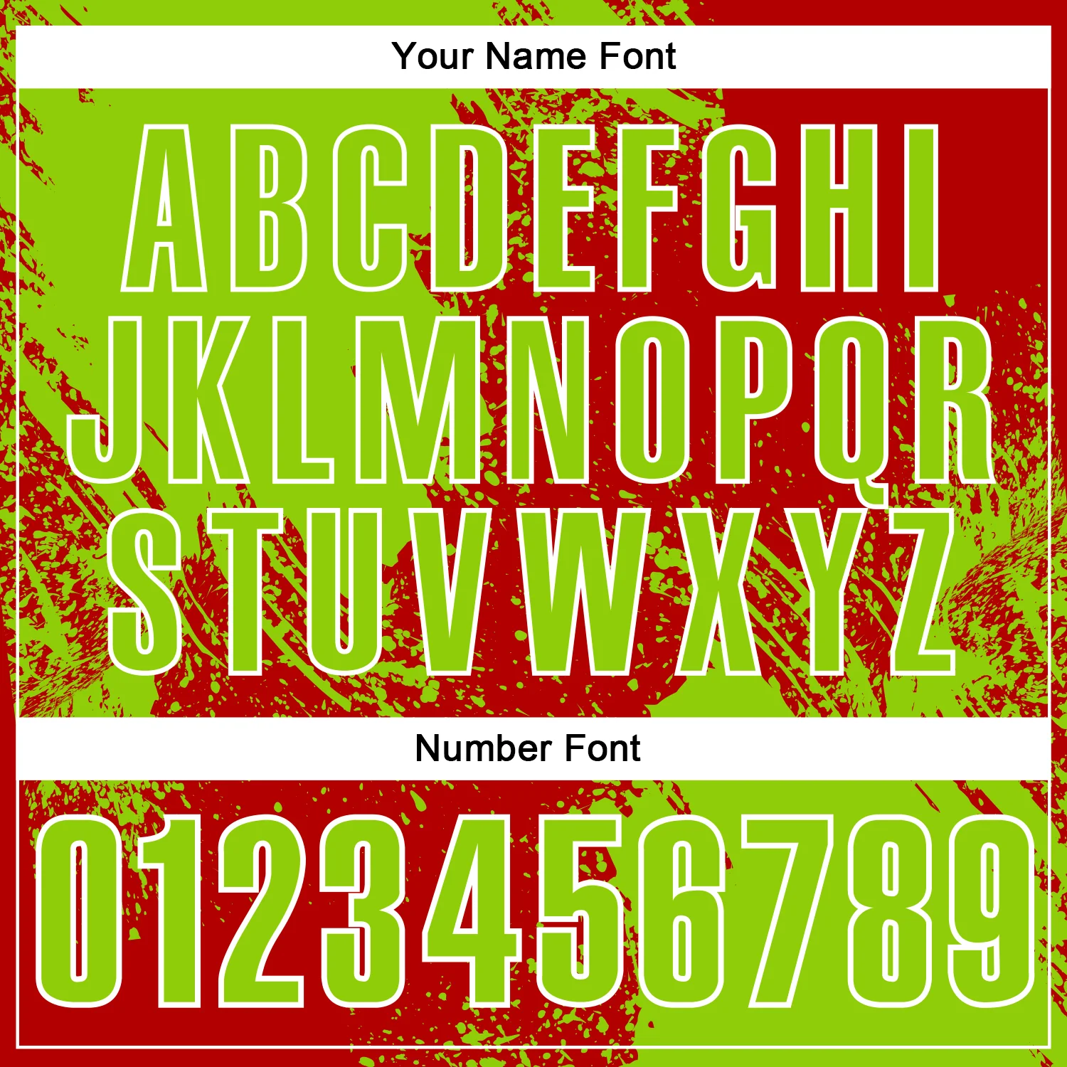 Custom Neon Green Red-White 3D Pattern Design Abstract Brush Stroke Performance Polo Shirt