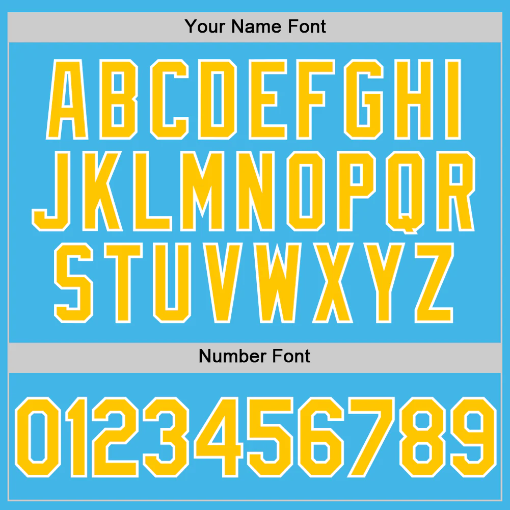 Custom Sky Blue Yellow-White Performance Vapor Golf Polo Shirt