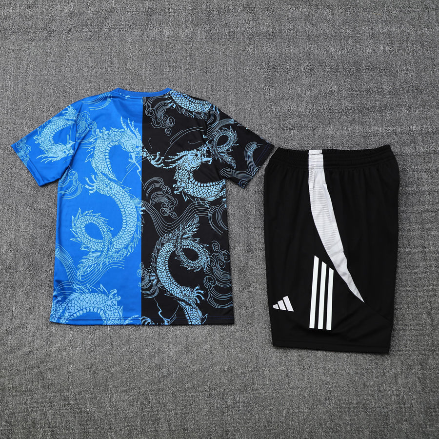 Kit Shirt + Shorts Real Madrid Black/Blue Training 25/26