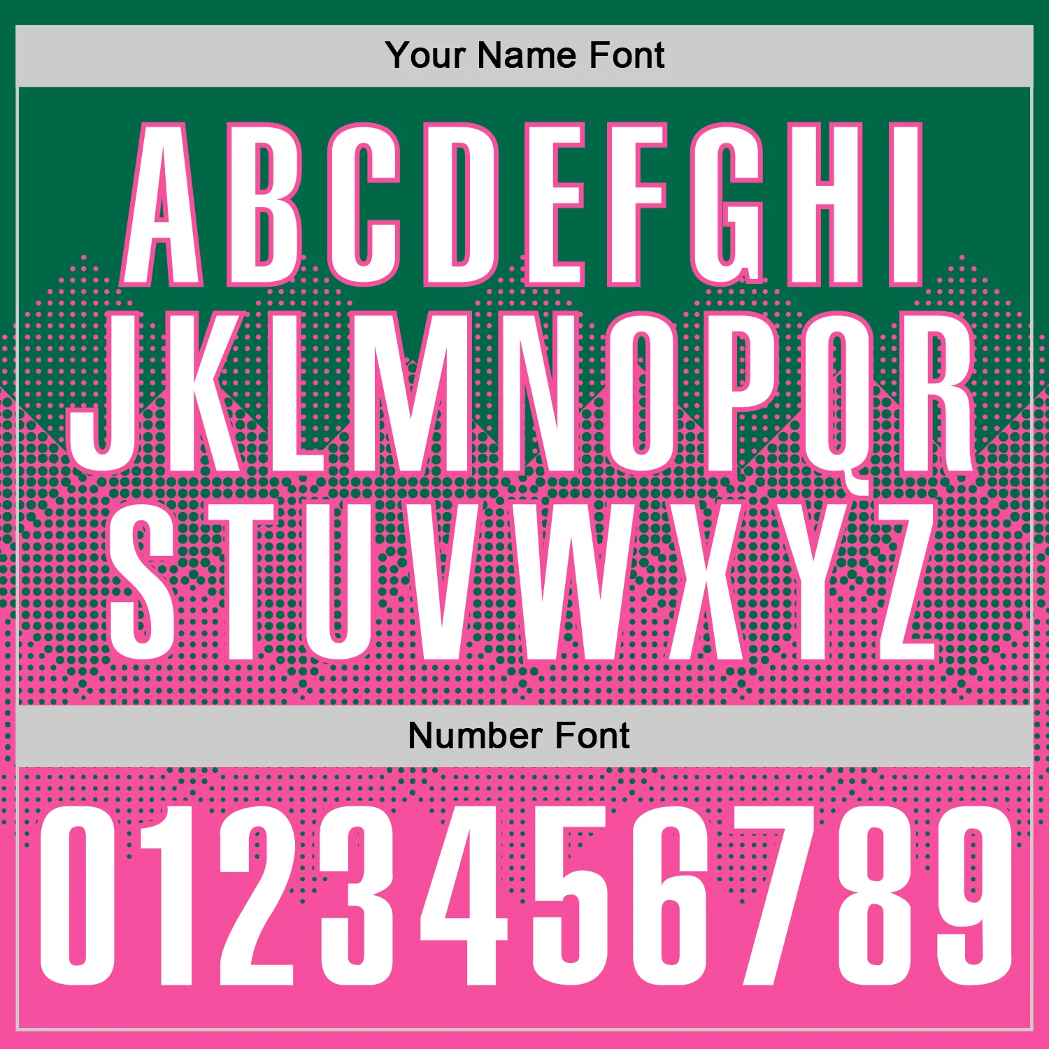 Custom Kelly Green White-Pink 3D Gradient Square Shape Performance Polo Shirt