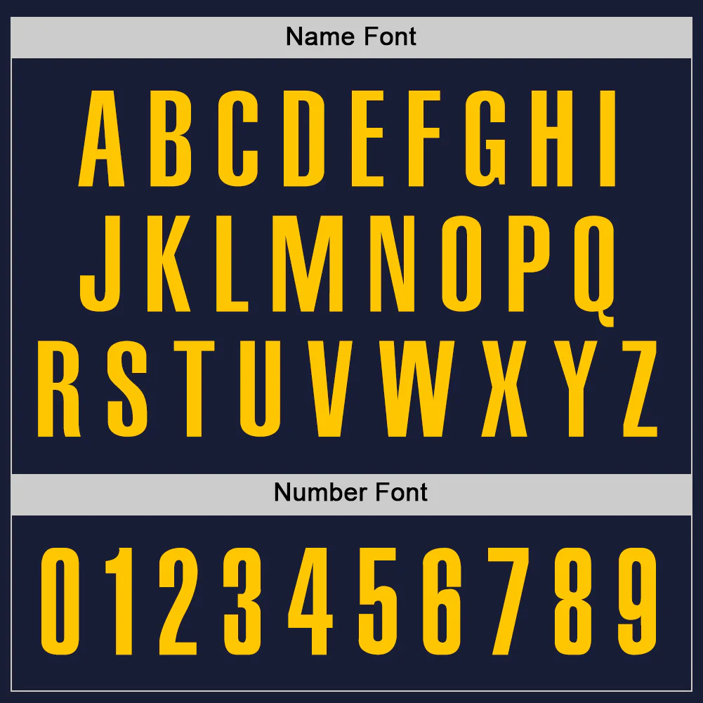 Custom Navy Yellow Performance Golf Polo Shirt