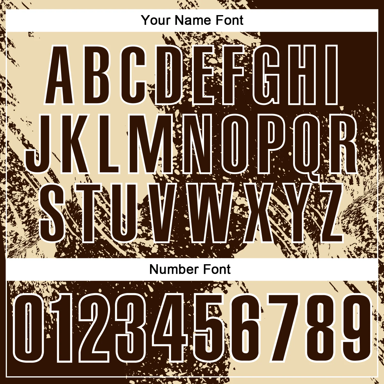 Custom Cream Brown-White 3D Pattern Design Abstract Brush Stroke Performance Polo Shirt