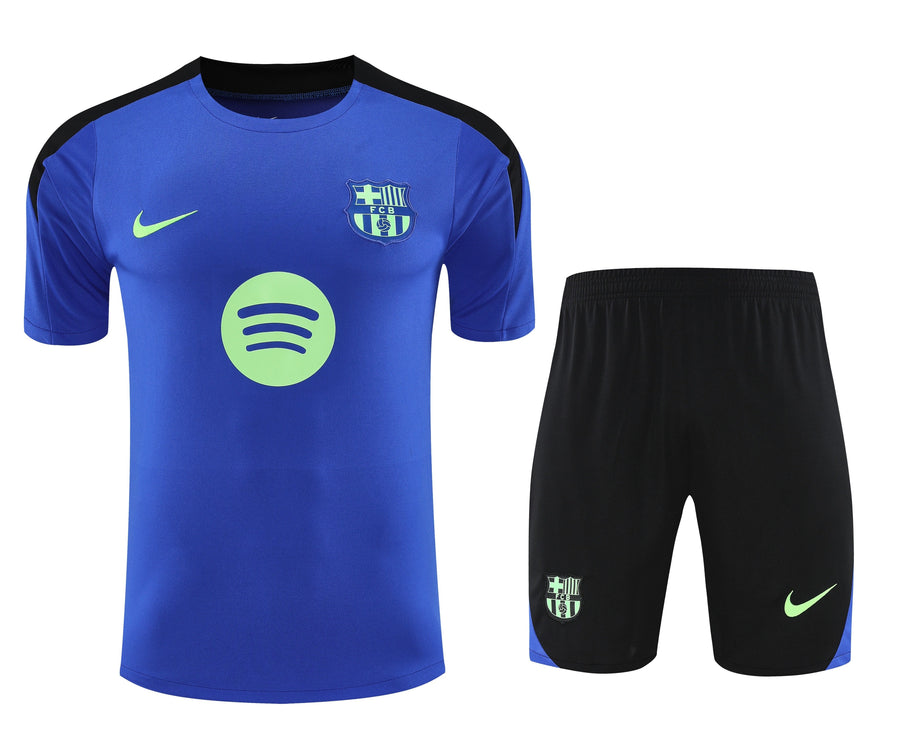 Kit Shirt + Shorts Barcelona Blue/Black Training 25/26