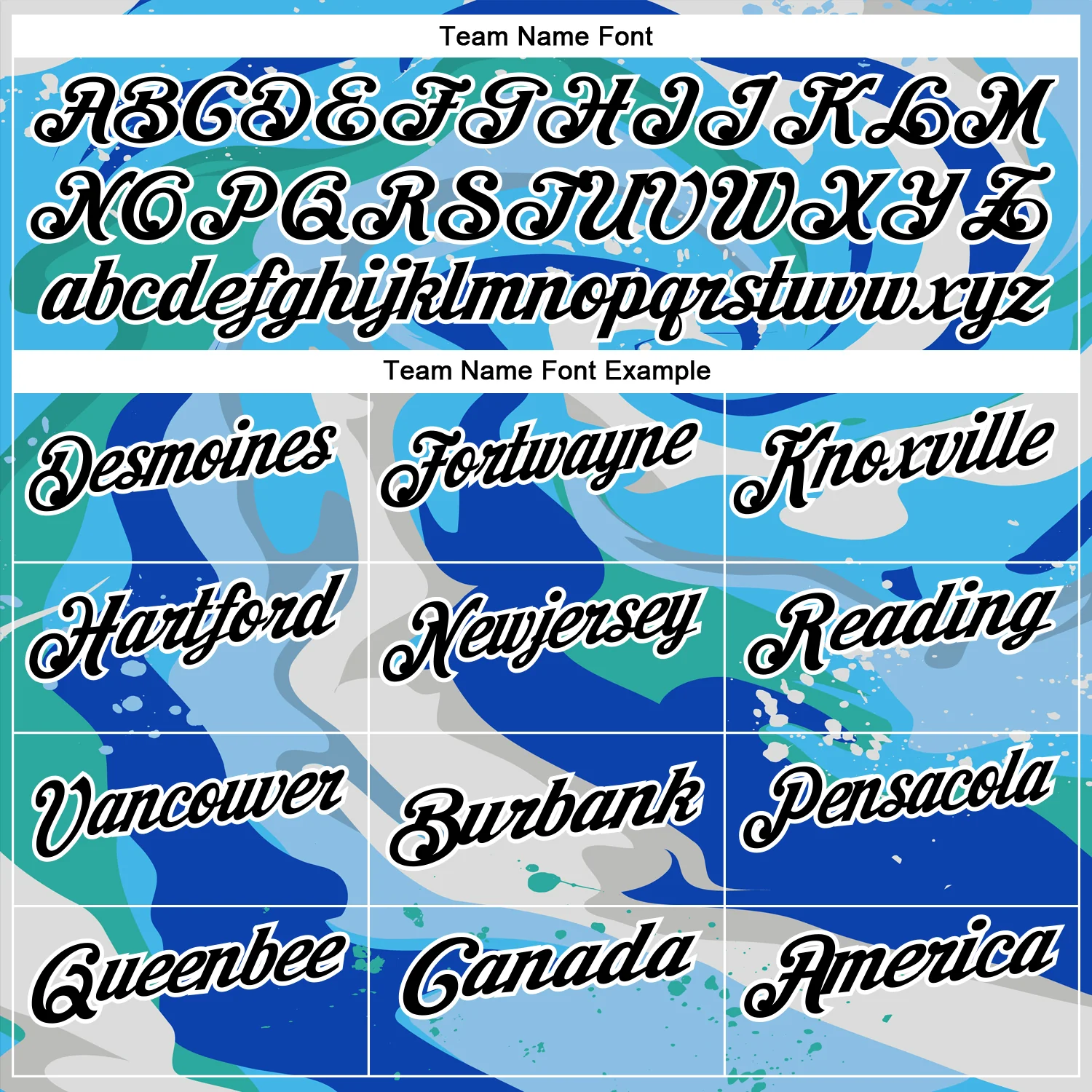 Custom Thunder Blue Black-Sky Blue 3D Bowling Splash Ink Performance Polo Shirt