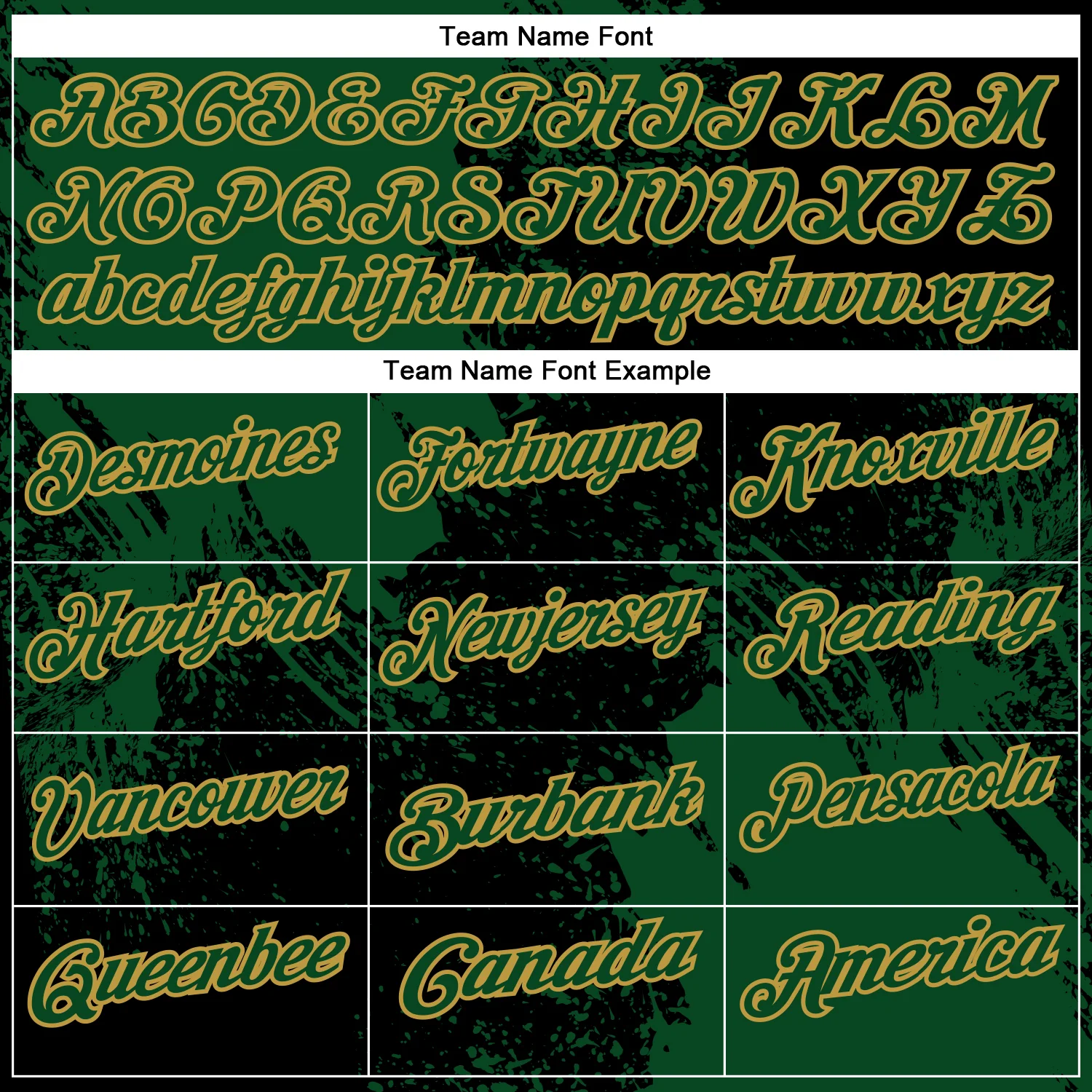 Custom Green Black-Old Gold 3D Pattern Design Abstract Brush Stroke Performance Polo Shirt