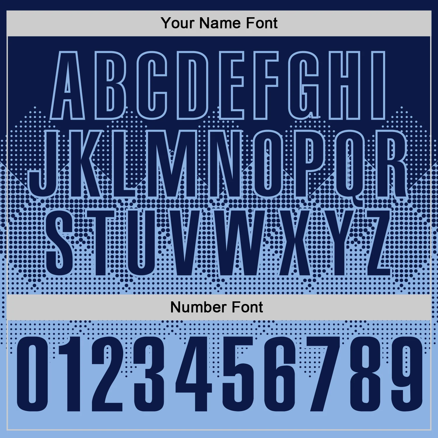 Custom Navy Light Blue 3D Gradient Square Shape Performance Polo Shirt