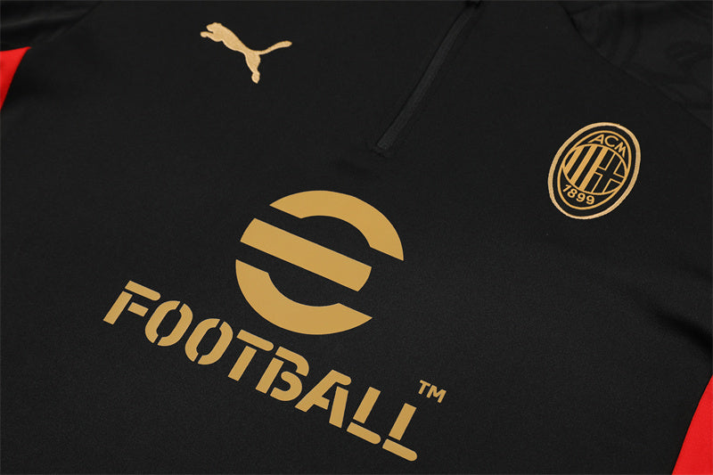 Tracksuit Milan Black Training 24/25