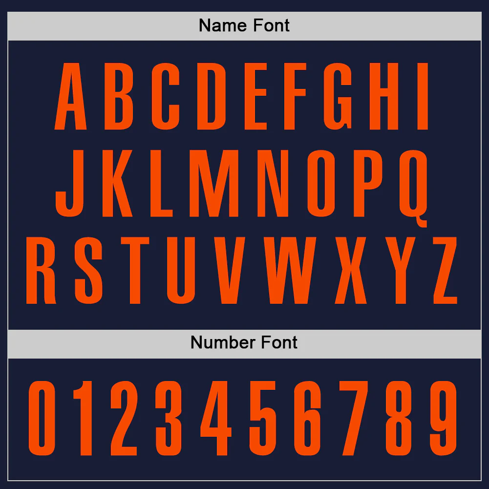 Custom Navy Orange Performance Golf Polo Shirt