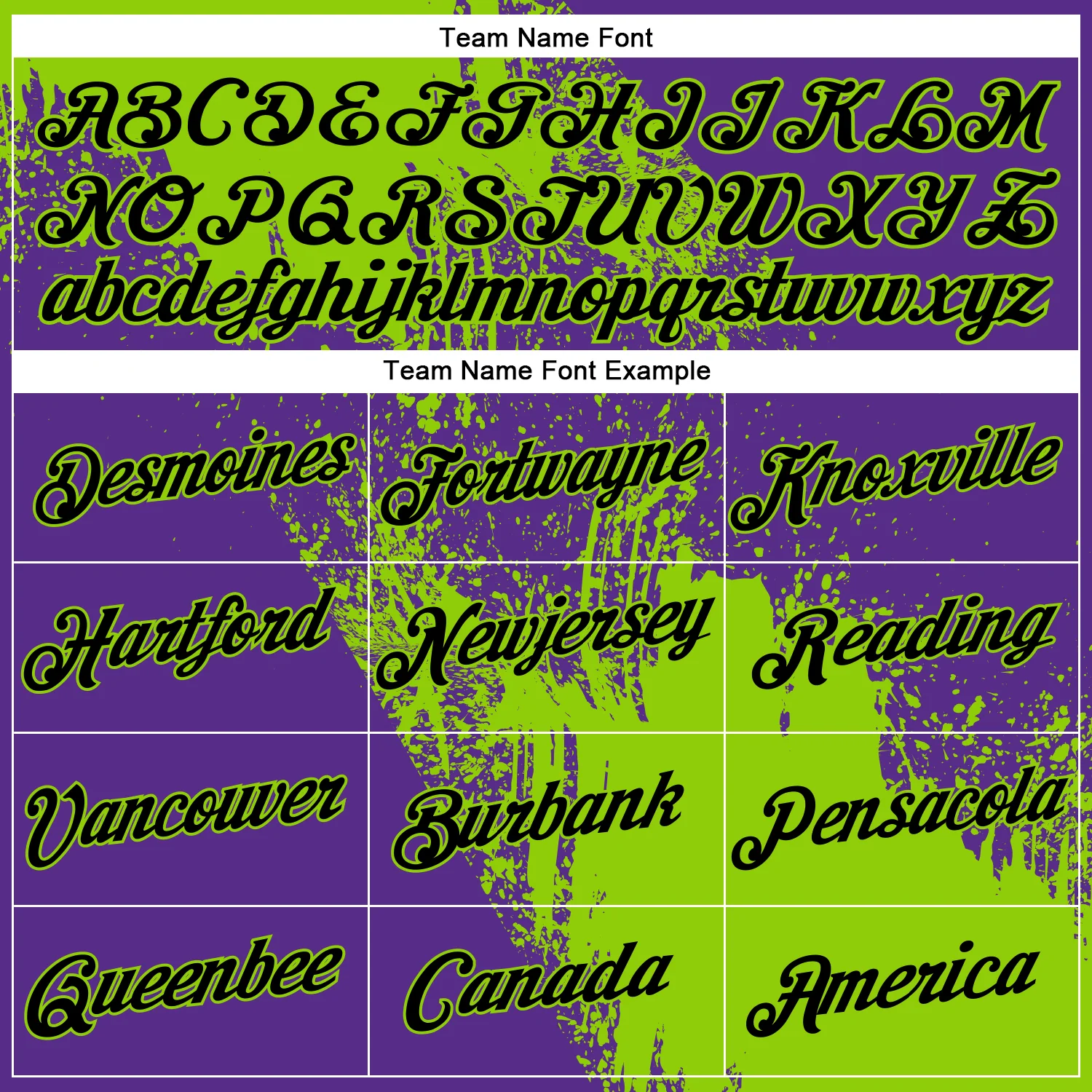 Custom Neon Green Black-Purple 3D Pattern Design Abstract Brush Stroke Performance Polo Shirt