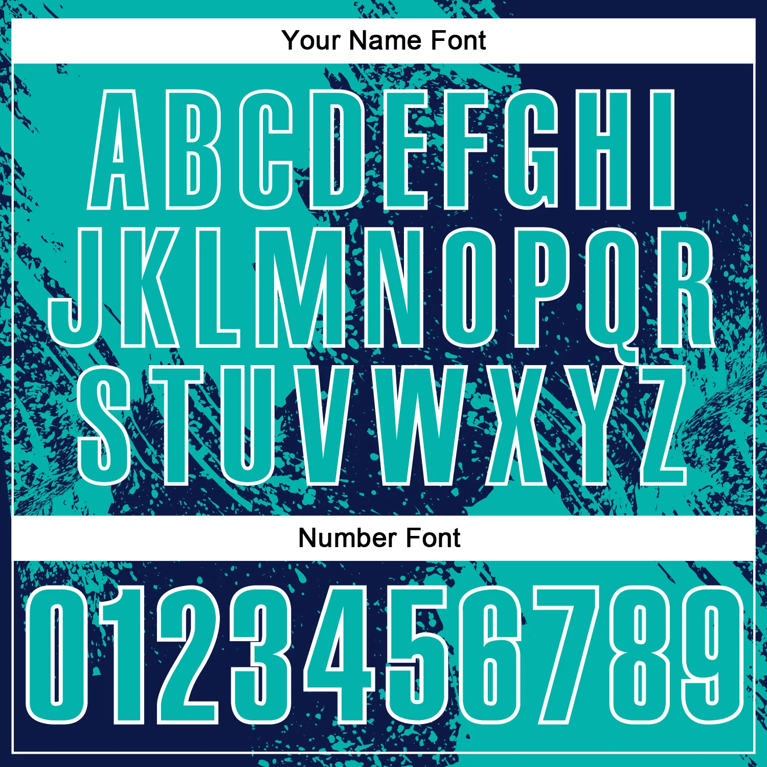 Custom Aqua Navy-White 3D Pattern Design Abstract Brush Stroke Performance Polo Shirt