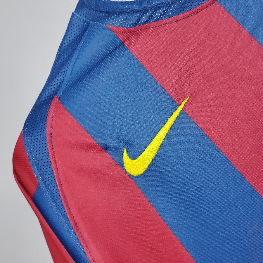 Barcelona Home Jersey 2006 Uefa Retro