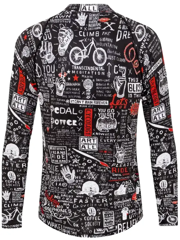 Graffiti Men's Long Sleeve MTB Jersey