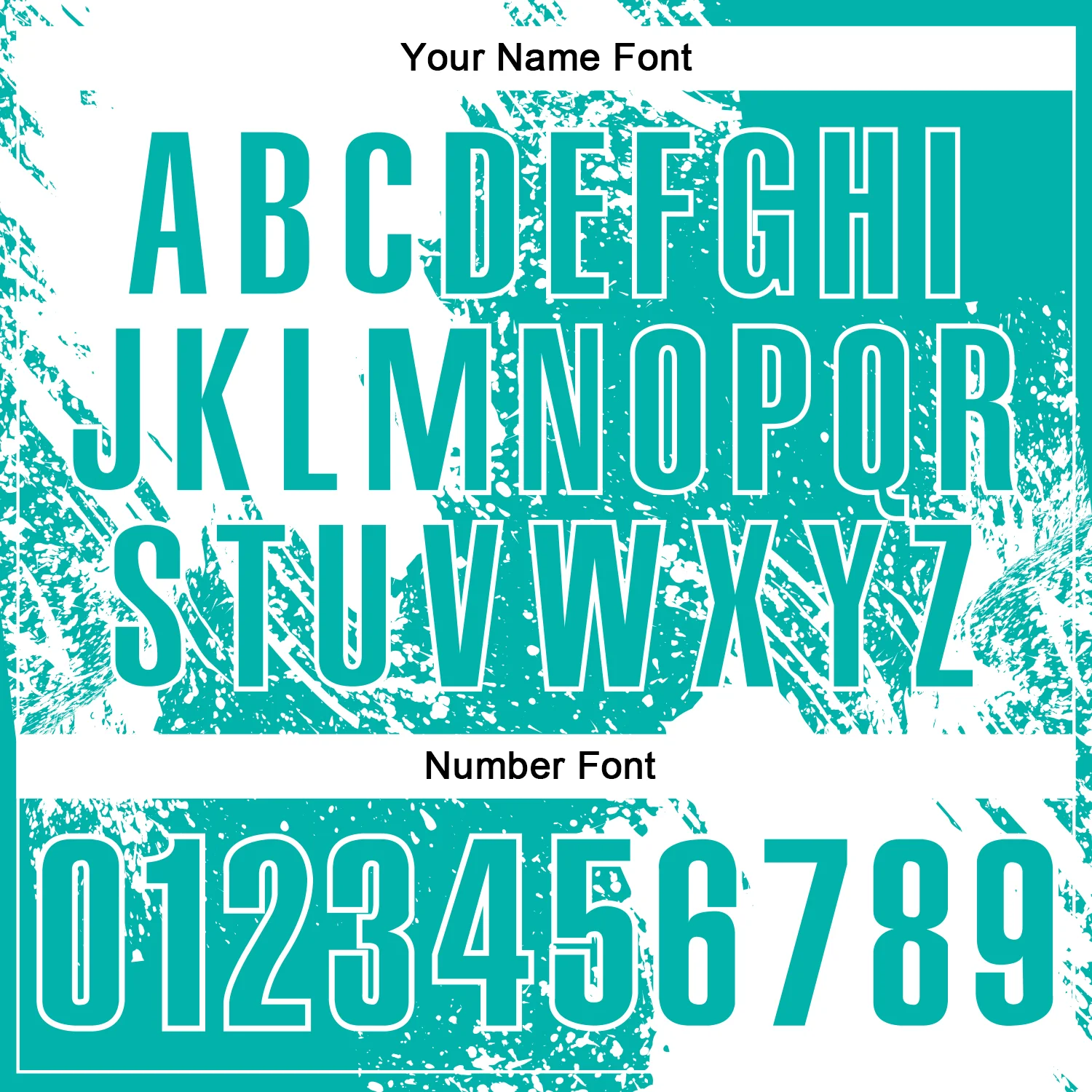 Custom White Aqua 3D Pattern Design Abstract Brush Stroke Performance Polo Shirt