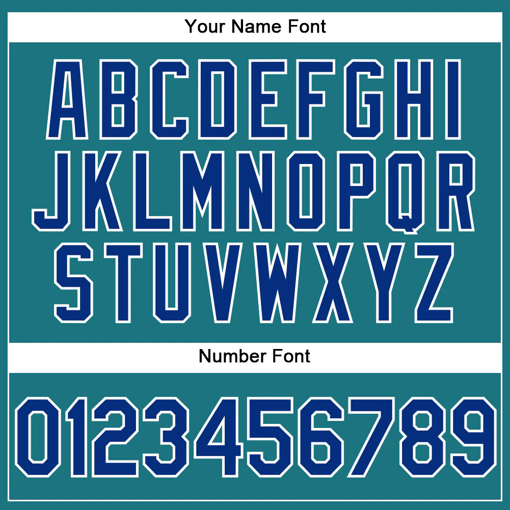 Custom Teal Royal-White Performance Vapor Golf Polo Shirt