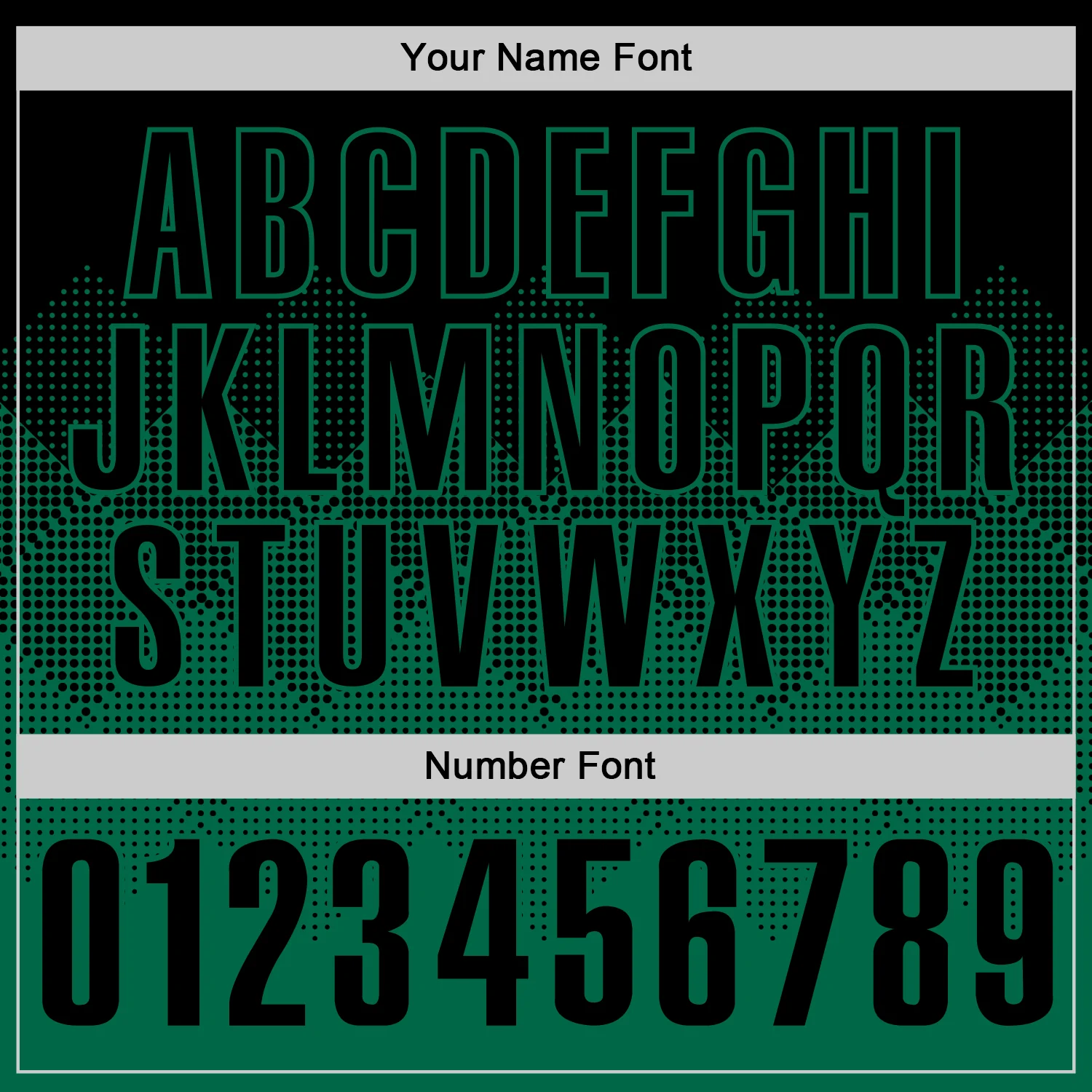 Custom Black Kelly Green 3D Gradient Square Shape Performance Polo Shirt