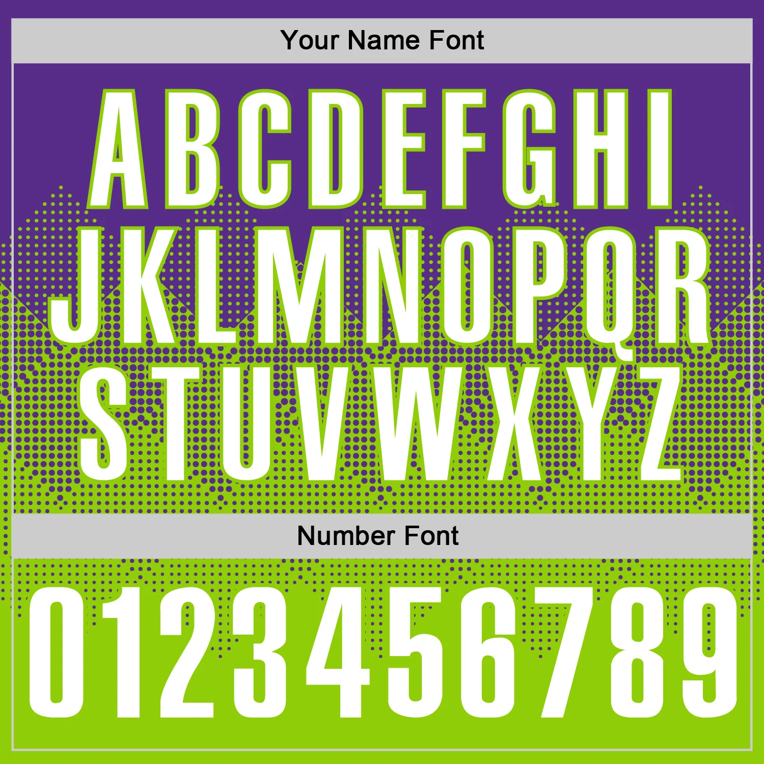 Custom Purple White-Neon Green 3D Gradient Square Shape Performance Polo Shirt