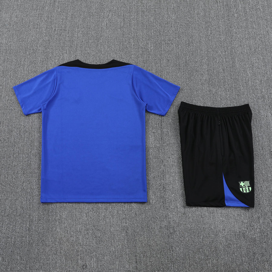 Kit Shirt + Shorts Barcelona Blue/Black Training 25/26