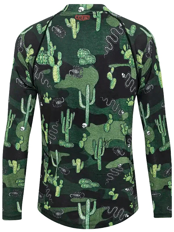 Totally Cactus Men's Long Sleeve MTB Jersey