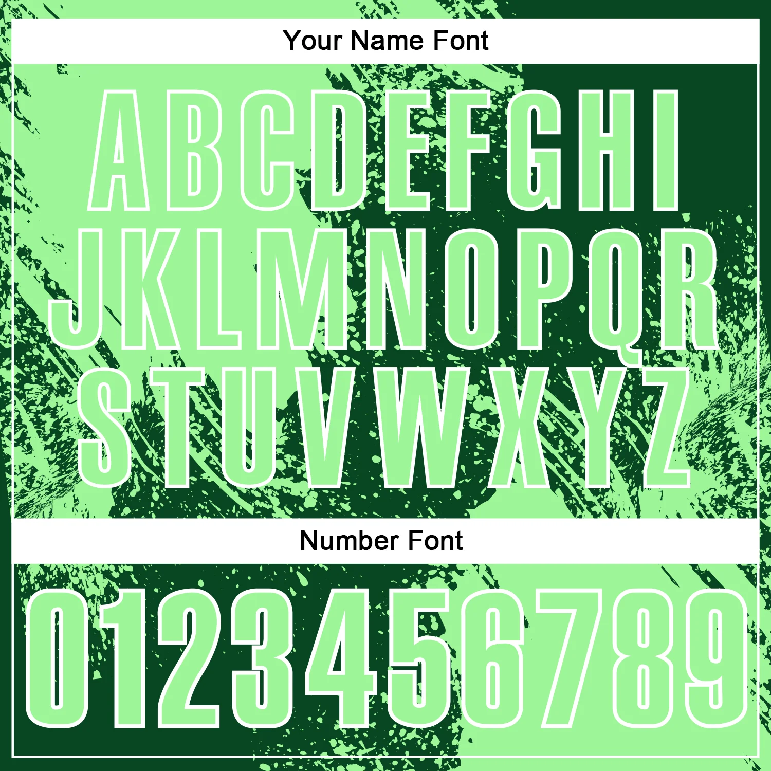 Custom Pea Green Green-White 3D Pattern Design Abstract Brush Stroke Performance Polo Shirt